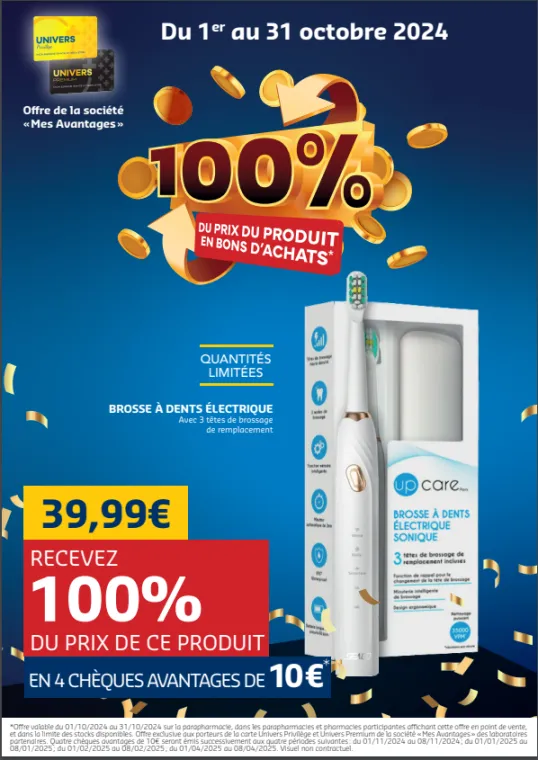 Brosse à dent électrique 100% remboursée à la Verpillière , La Verpillière, Pharmacie du Centre